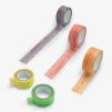 Taśmy dekoracyjne Makaronki (5 szt.) Washi Tape Mustard