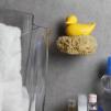 Uchwyt na gąbkę w kształcie kaczuszki kąpielowej Duck Sponge (żółty) Qualy