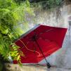 Parasol anty UV automatyczny, składany (czarno-czerwony) Smati 