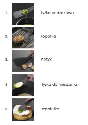 Narzędzie wielofunkcyjne 5 w 1 (grafitowe) Joseph Joseph